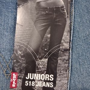 Levi's Junior 518 Superlow Boot Cut Jeans NWT